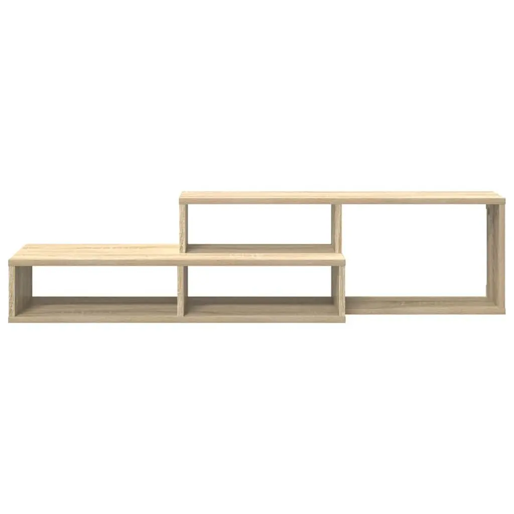 Wall Mounted TV Stand Space Saving Grey Engineered Wood 120 x 25 x 28.5 cm