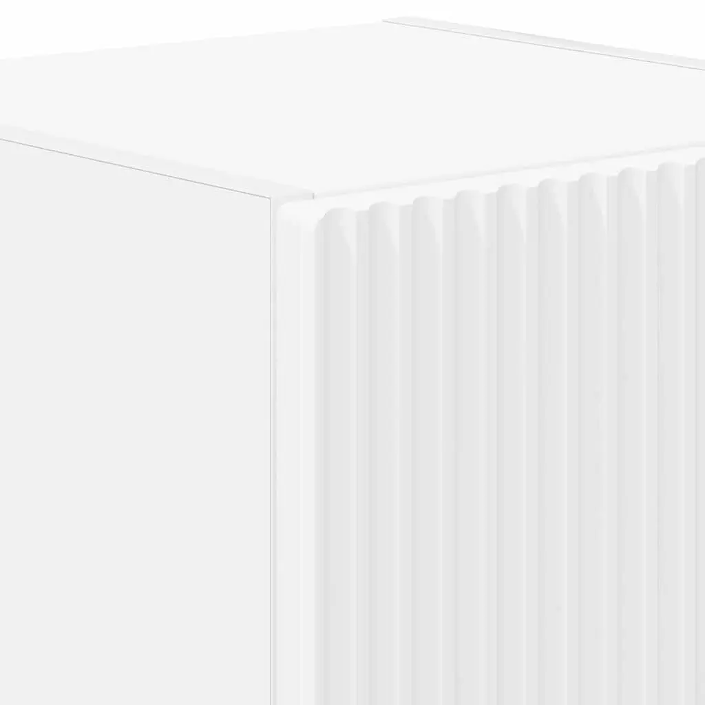 TV Wall Cabinet Space-Saving Wall-Mounted 30 x 31 x 40 cm White 2 pcs