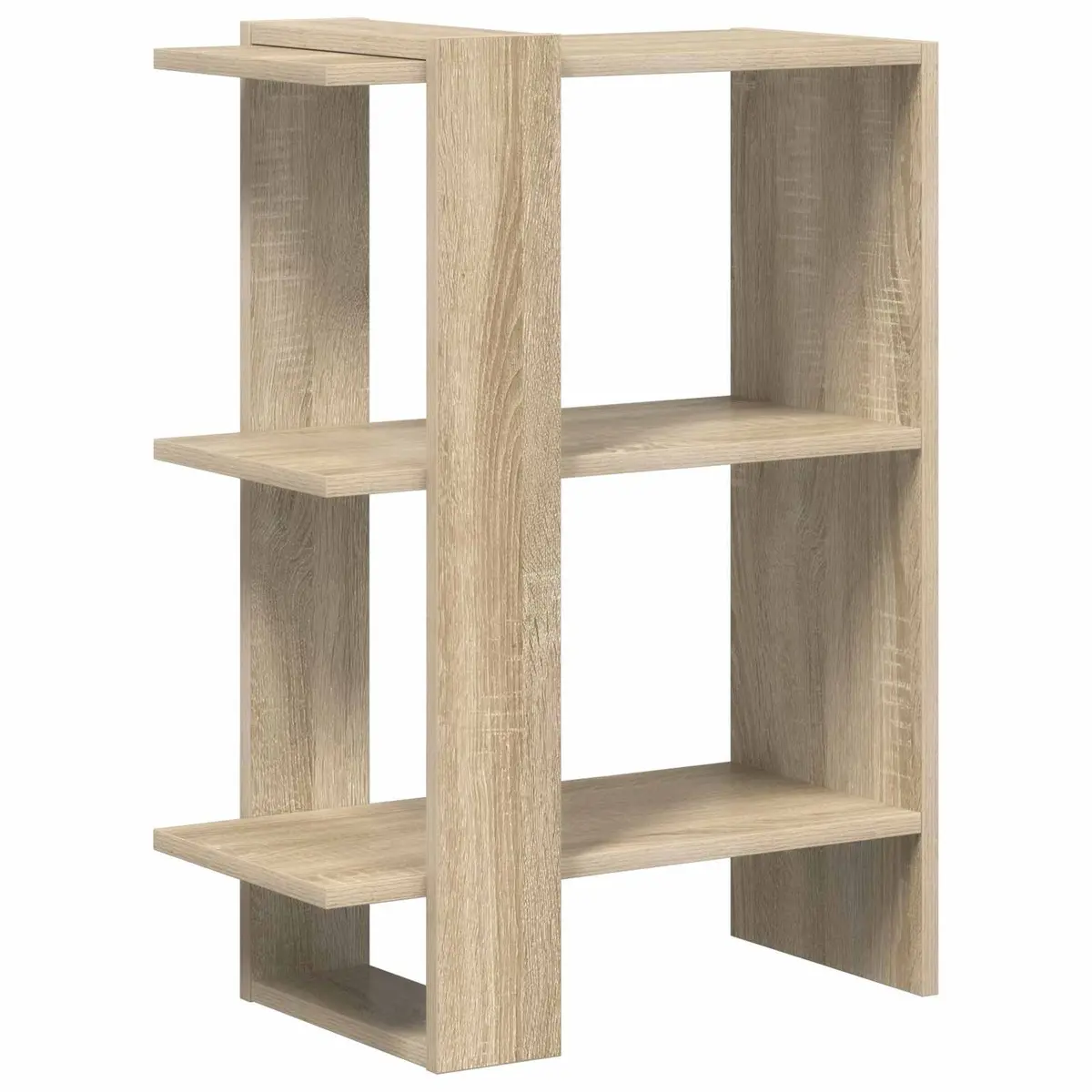 Freestanding Bookshelf Modern Minimalist Engineered Wood Brown 52x25x71.5 cm Storage Display
