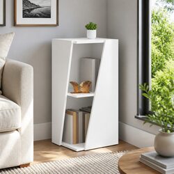 White Engineered Wood Free-standing Bookcase, 33 x 32 x 70.5 cm