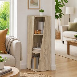 Engineered Wood Bookcase Storage Unit 33 x 32 x 100.5