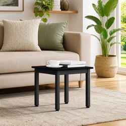 Engineered Wood Black Rectangular Coffee Table Specs