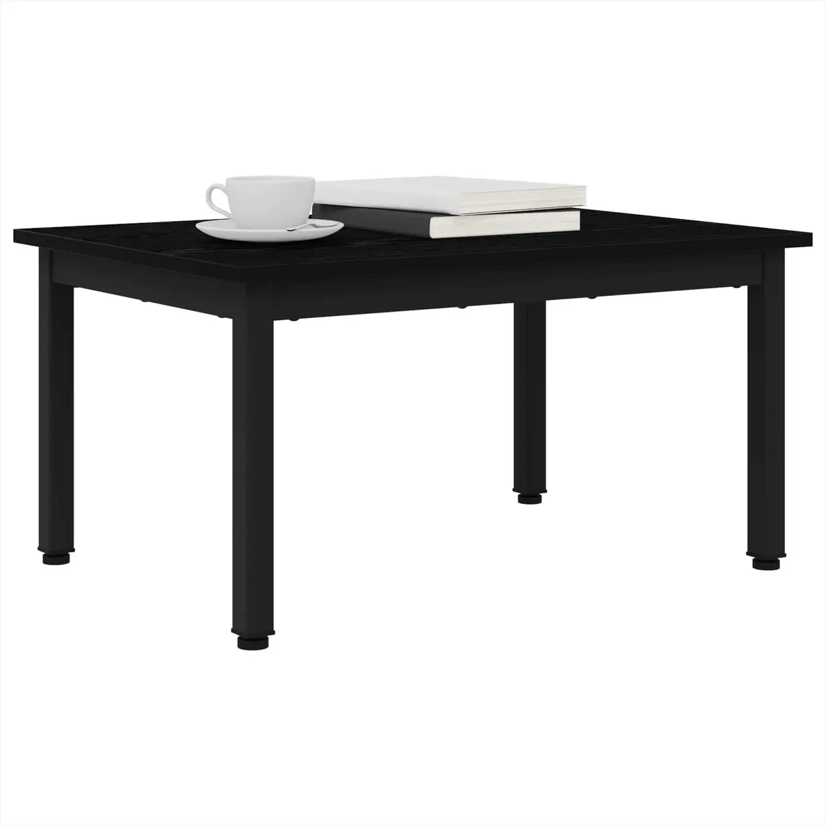 Rectangular Coffee Table Modern Black 70x50x36cm