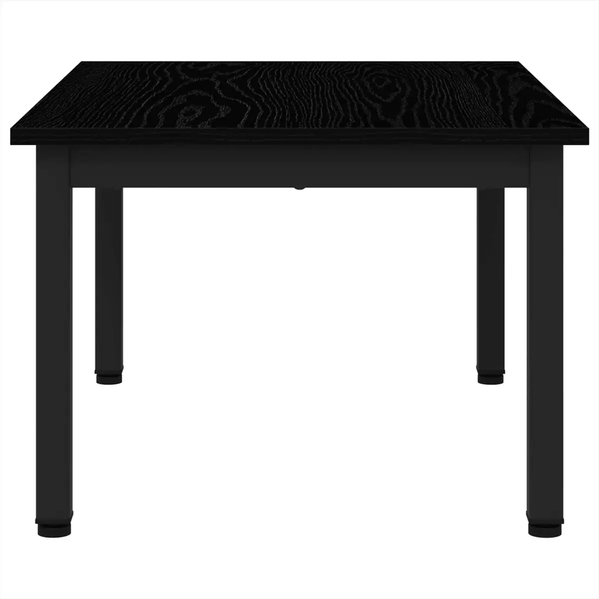 Rectangular Coffee Table Modern Black 70x50x36cm