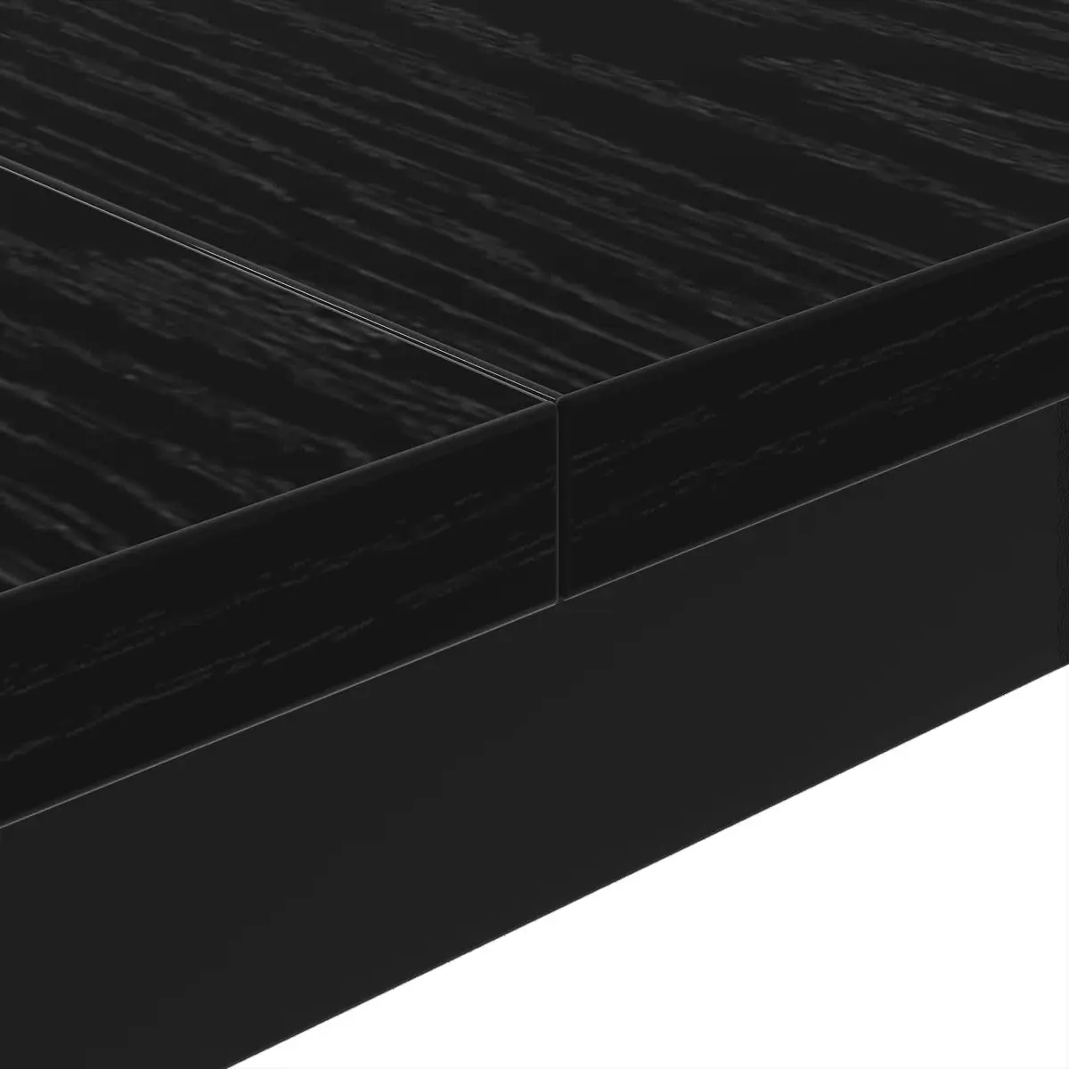 Coffee Table Modern Rectangular Black Oak 100x100x45cm
