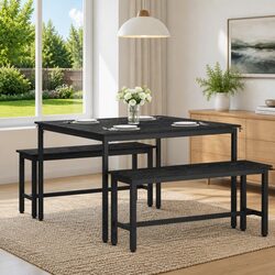 Contemporary Dining Table with Metal Frame