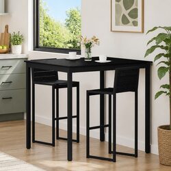 Standing Bar Table in Black Engineered Wood