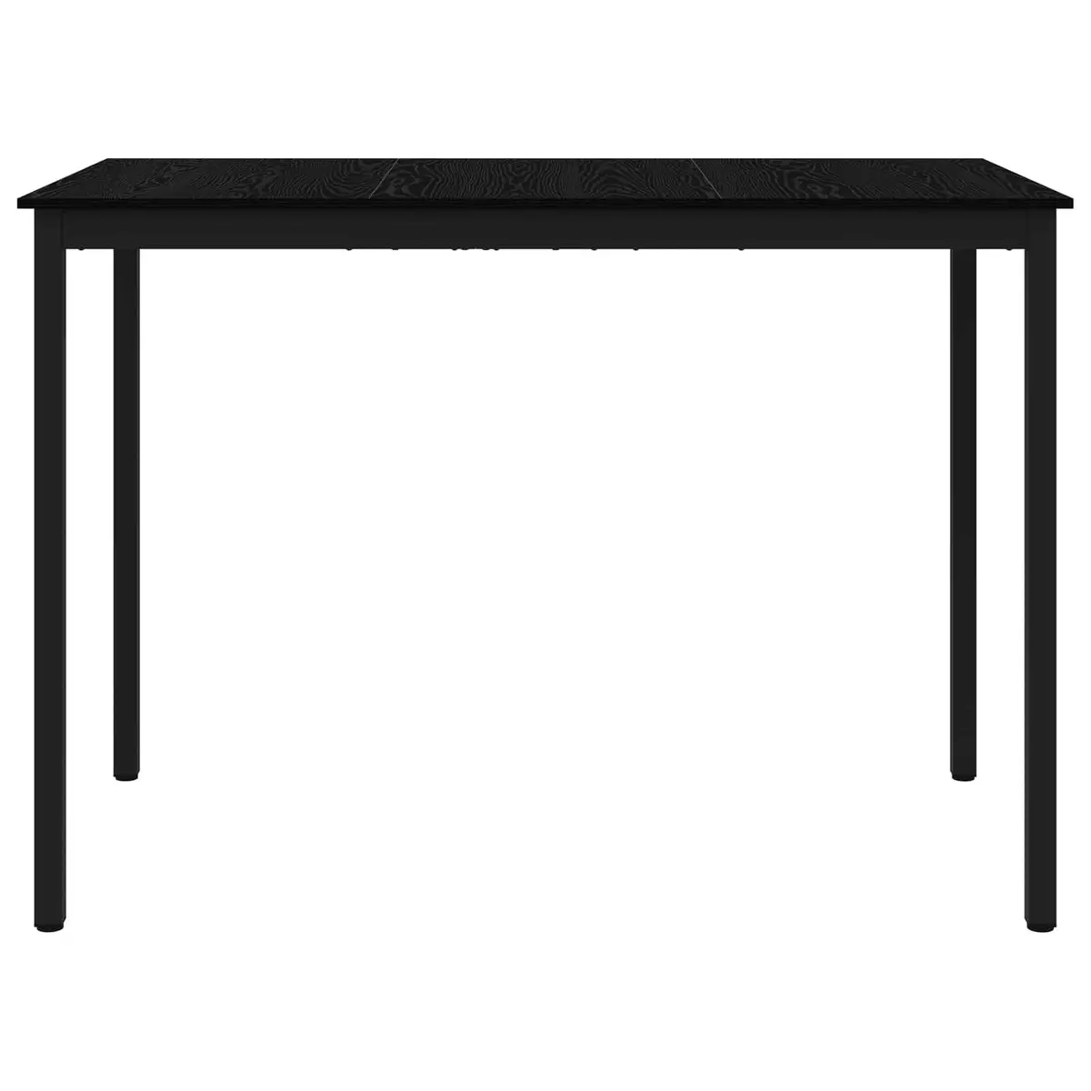 Standing Bar Table Modern Rectangular Engineered Wood Black