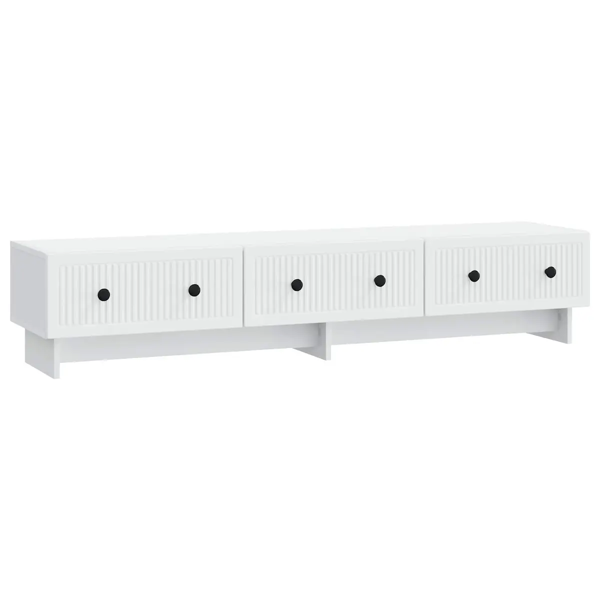 TV Cabinet Lowboard Unit Multifunctional Storage White 147 x 34.5 x 30 cm Engineered Wood