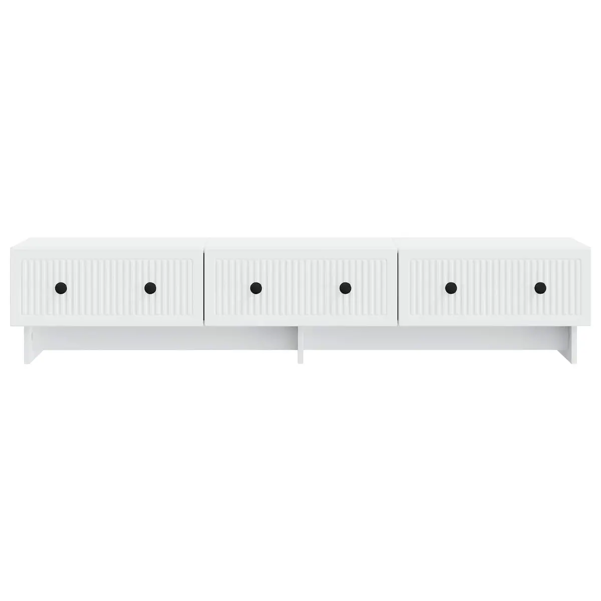 TV Cabinet Lowboard Unit Multifunctional Storage White 147 x 34.5 x 30 cm Engineered Wood