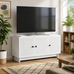 TV Cabinet Dimensions 99 x 34.5 x 50 cm in White