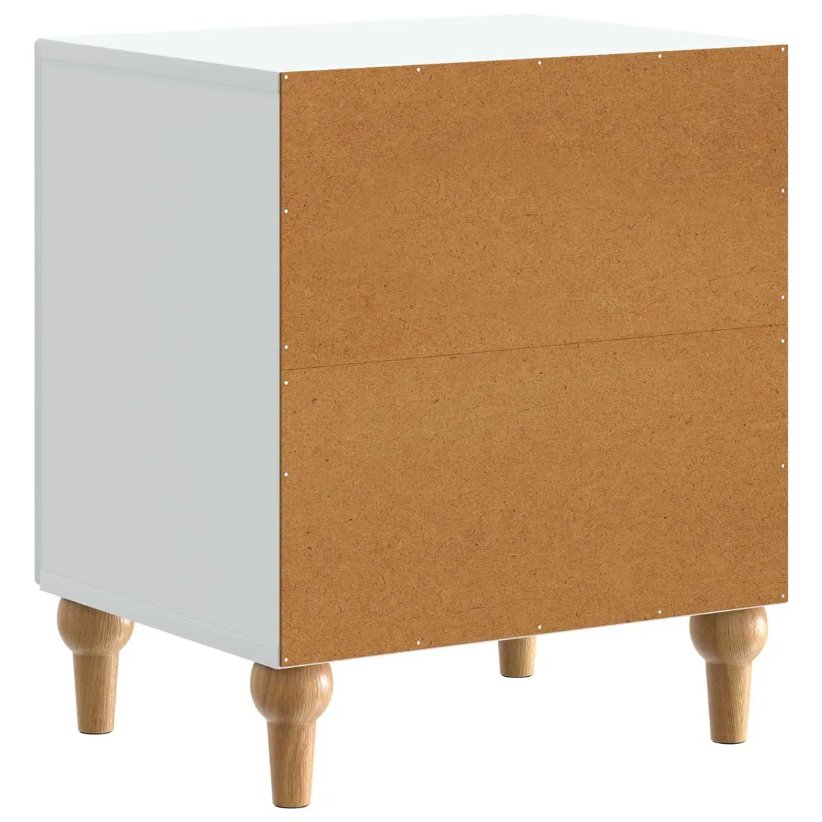 Bedside Cabinet Modern Storage Table White 43 x 34.5 x 50 cm