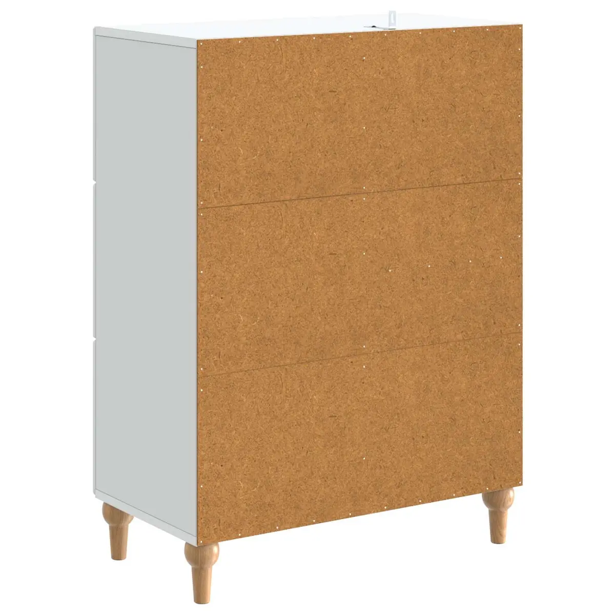Sideboard Storage Cabinet Modern Engineered Wood 66 x 34.5 x 90 cm White