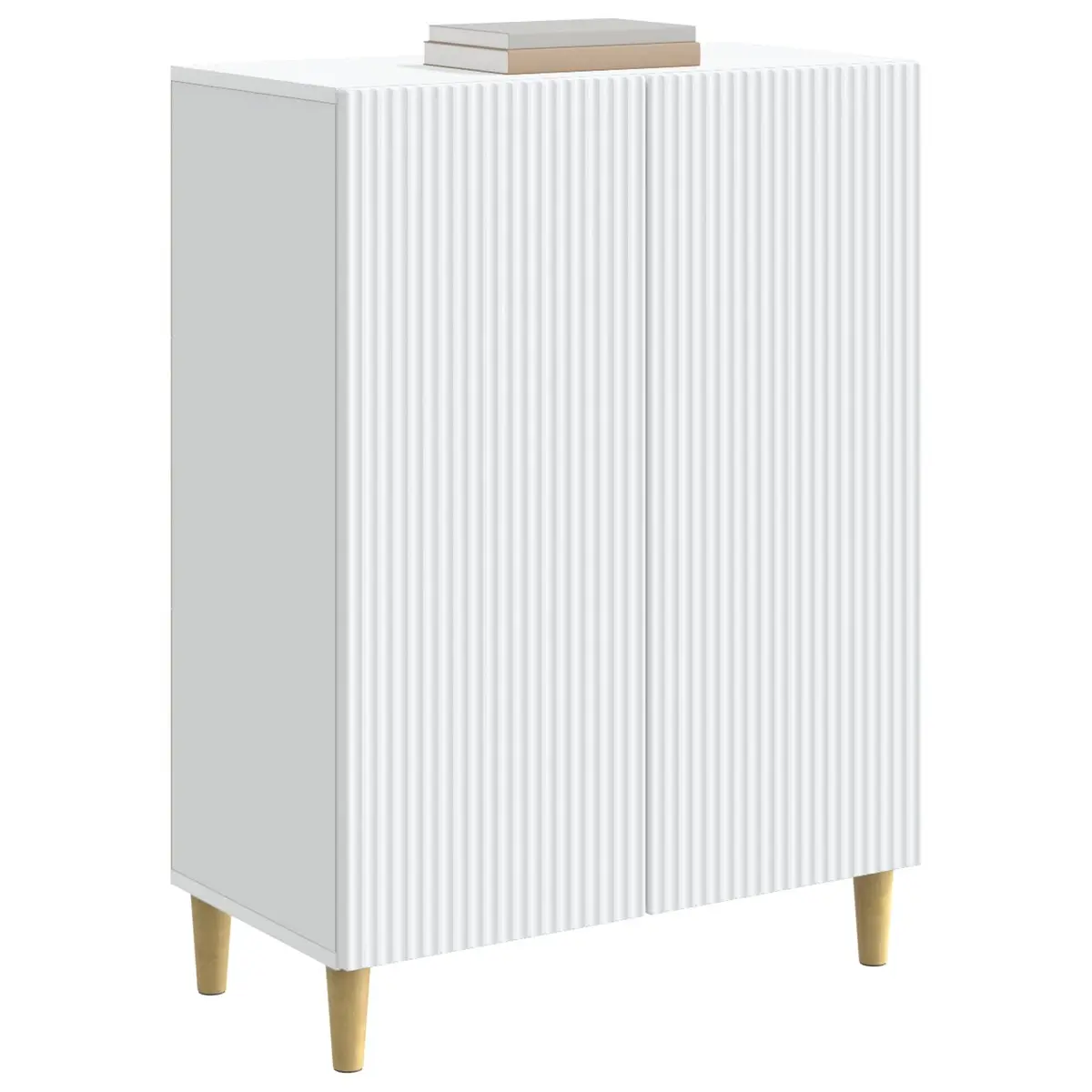 Sideboard Storage Cabinet Modern Engineered Wood 66cm White