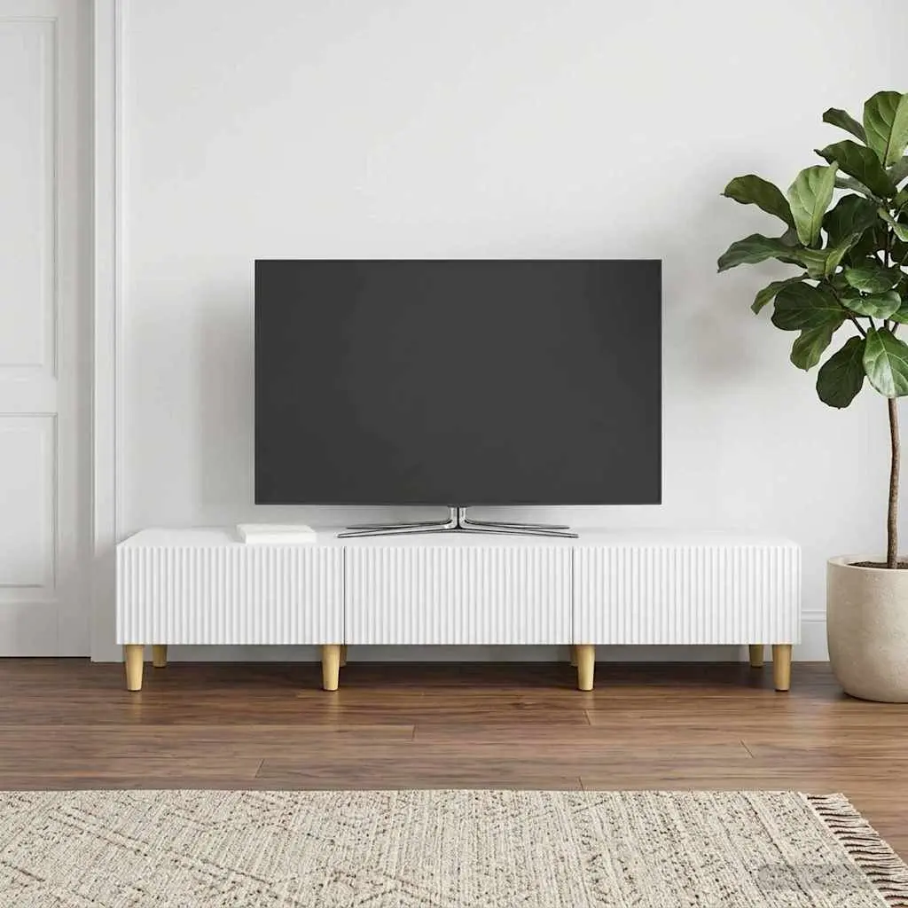 TV Cabinet with Drawer White Entertainment Unit Media Stand Living Room Storage