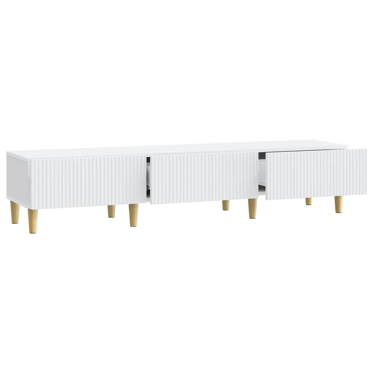 TV Cabinet with Drawer White Entertainment Unit Media Stand Living Room Storage