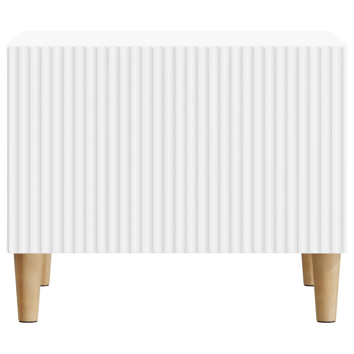 Coffee Table with Drawer Open Shelf Storage Compact White