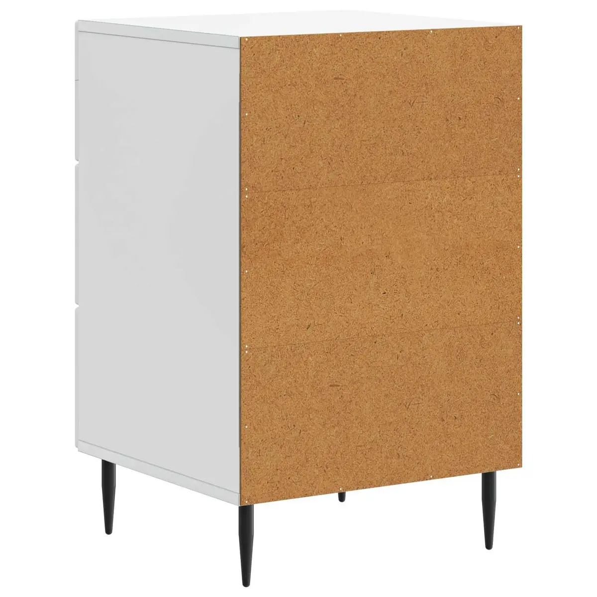 Bedside Table Compact Storage Drawer White