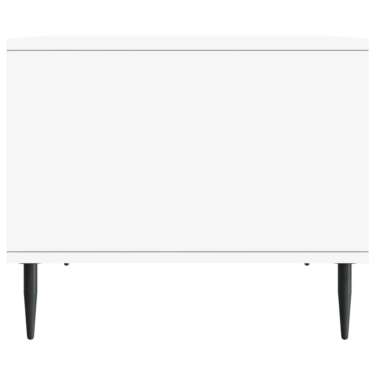 Coffee Table Rectangular Storage White Modern