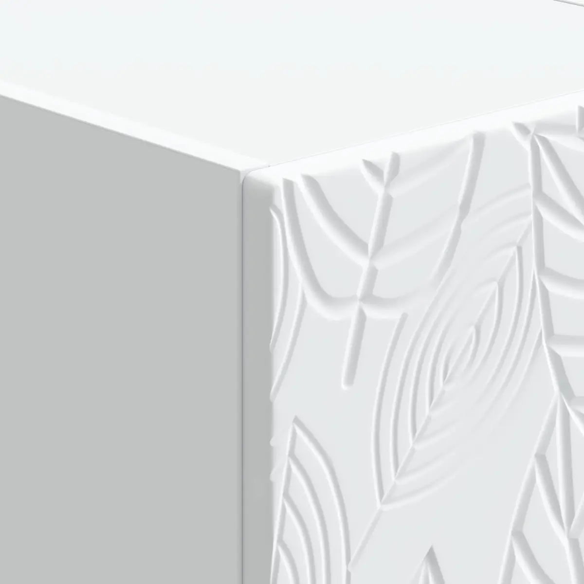 Bedside Table Modern Engineered Wood Storage White 62 x 34.5 x 48 cm