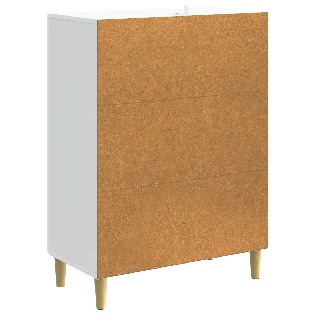 Vintage White Sideboard Storage Cabinet Engineered Wood 66x34.5x90cm