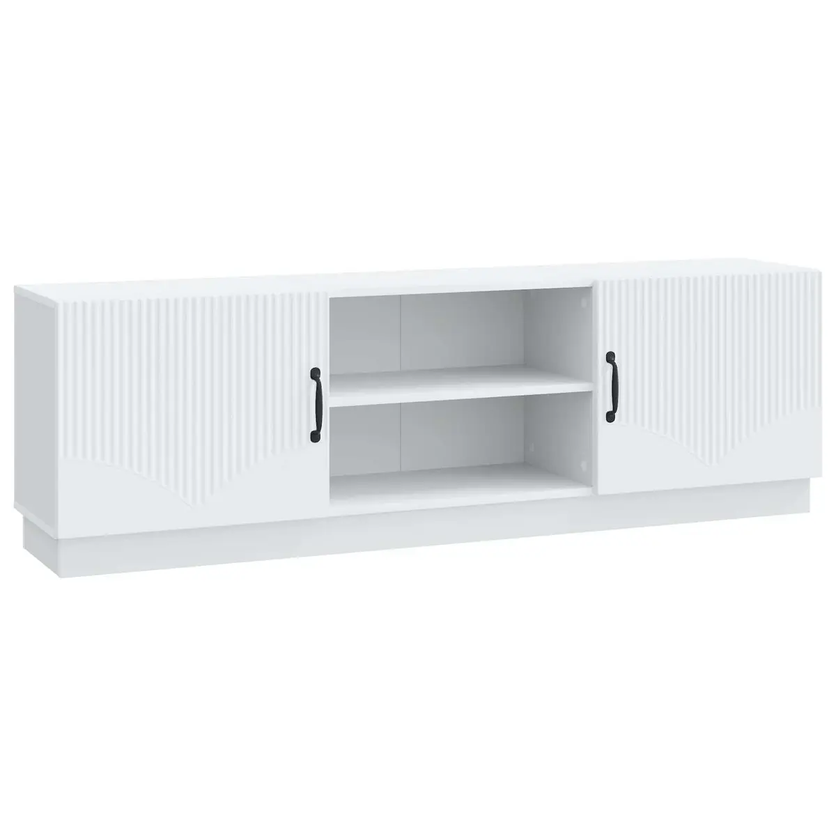 TV Stand Modern Adjustable Shelves 150cm White