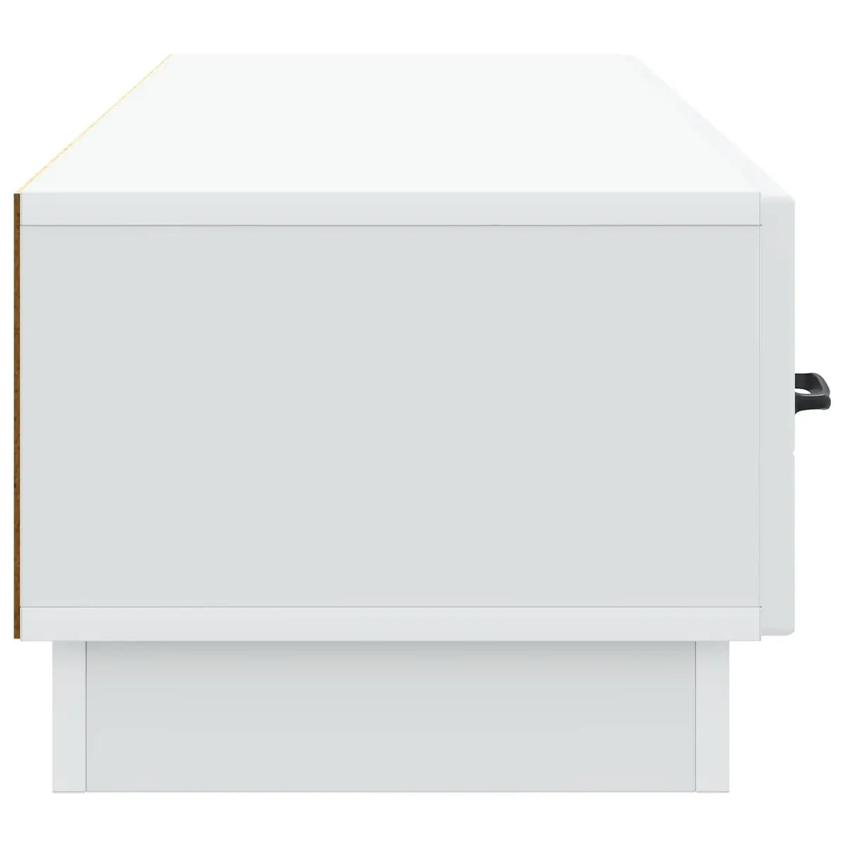 TV Cabinet Entertainment Unit White Storage Shelves Drawer Engineered Wood