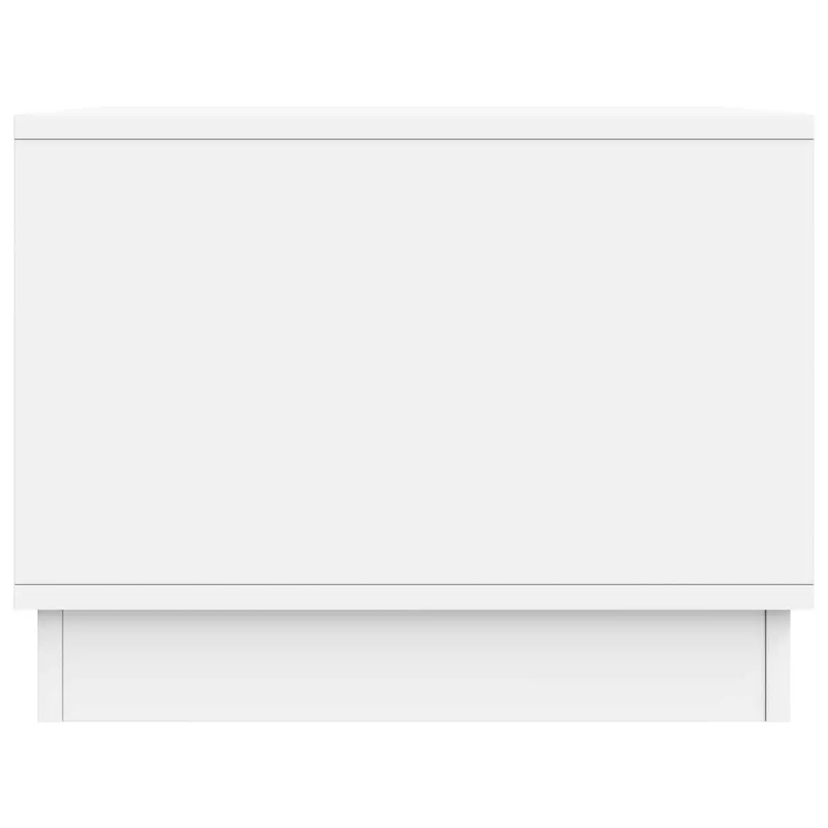 Coffee Table Storage Cabinet Modern 90x50x37 cm White