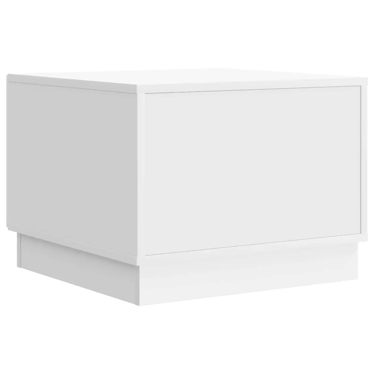 Coffee Table with Drawer Storage 49cm x 50cm x 37cm White Modern Furniture