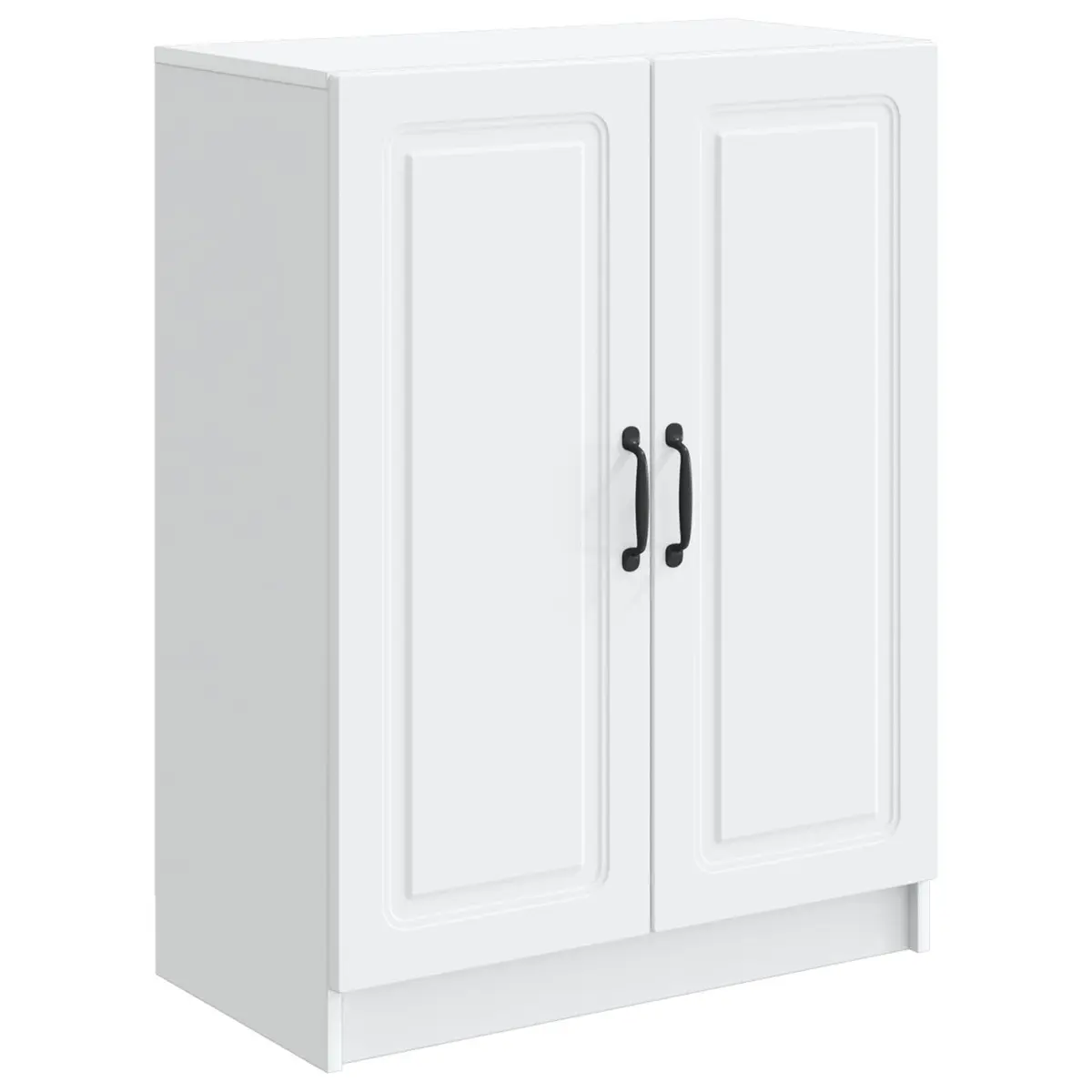 White Sideboard Storage Cabinet Buffet Engineered Wood Living Room Dining