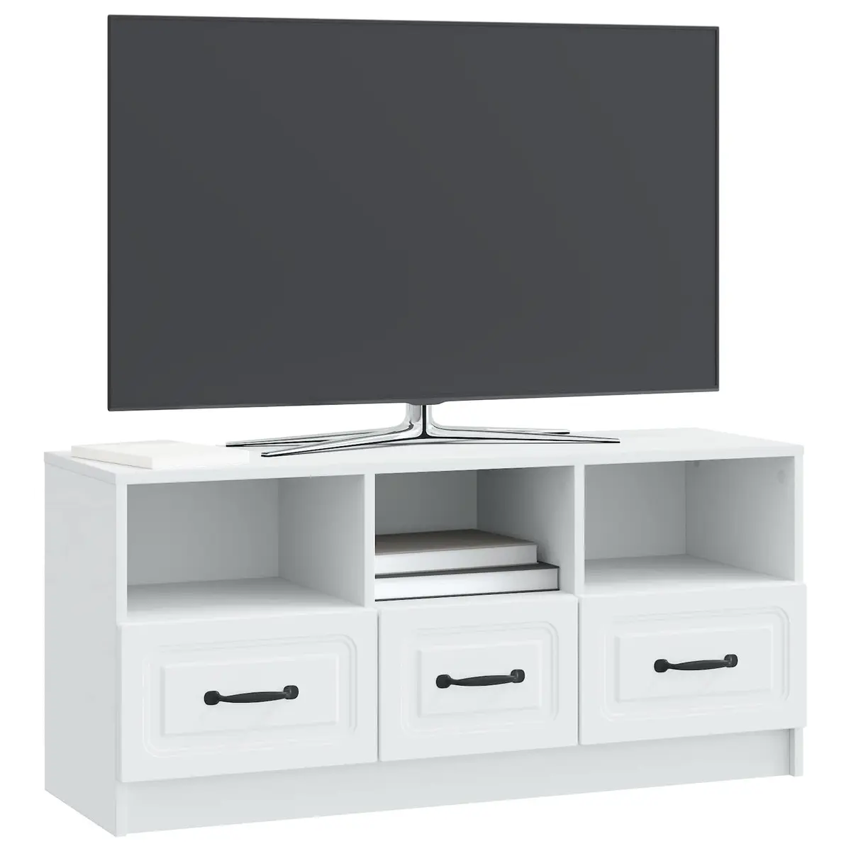 TV Cabinet Modern Storage Unit 102 x 34.5 x 47 cm White