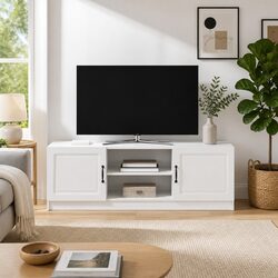 Engineered Wood TV Cabinet White 150 x 31 x 47 cm