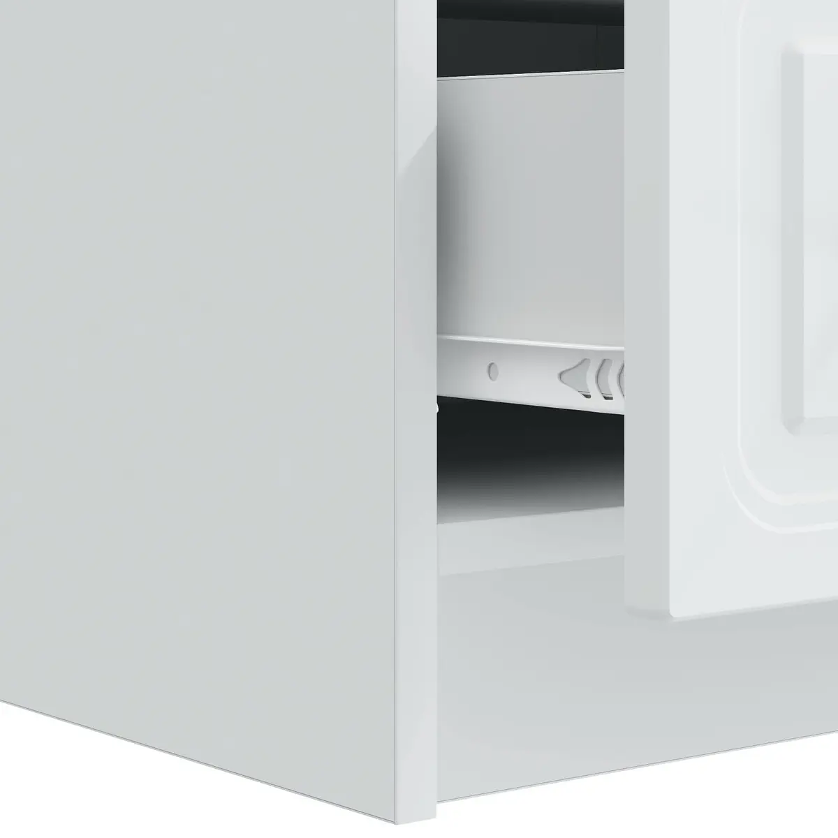 TV Cabinet Modern Storage Unit White 147cm
