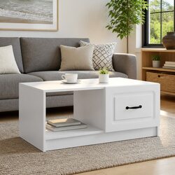 Coffee Table with Storage Features 90 x 50 x 37 cm