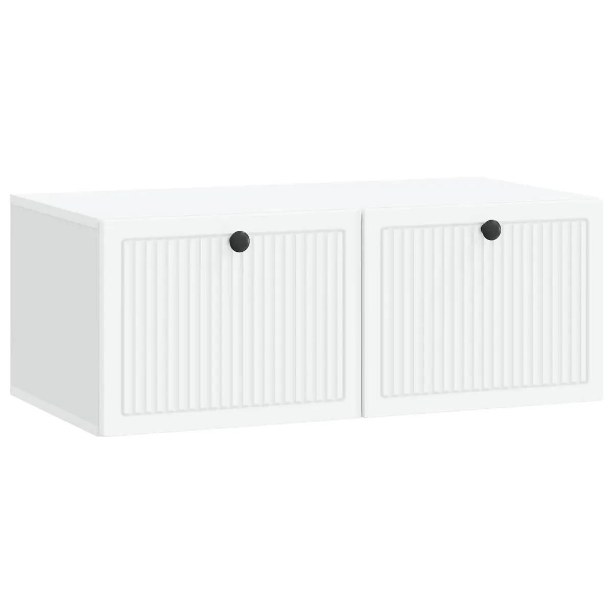 Wall-Mounted TV Cabinet Minimalist Space-Saving 78.5cm White Engineered Wood