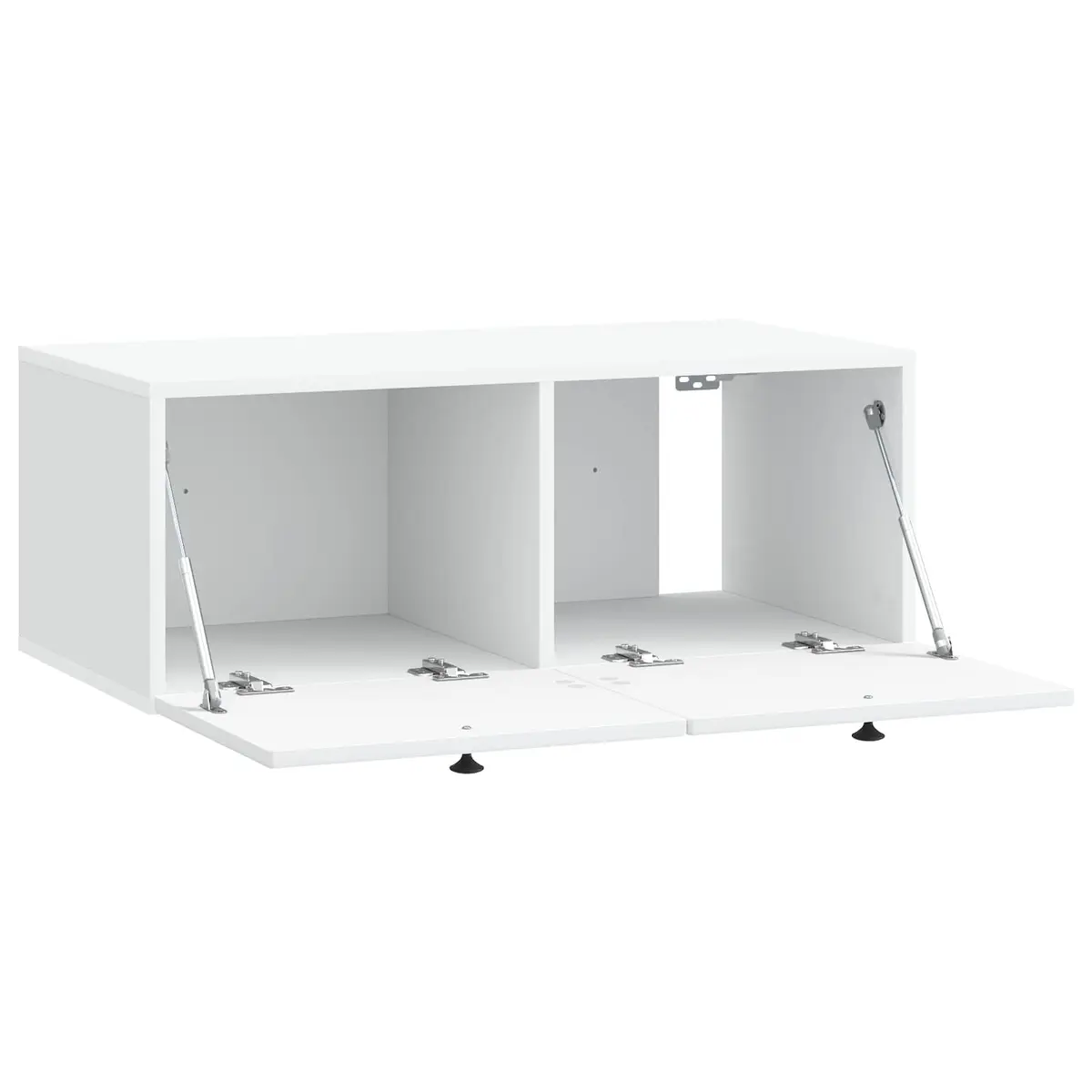 Wall-Mounted TV Cabinet Minimalist Space-Saving 78.5cm White Engineered Wood