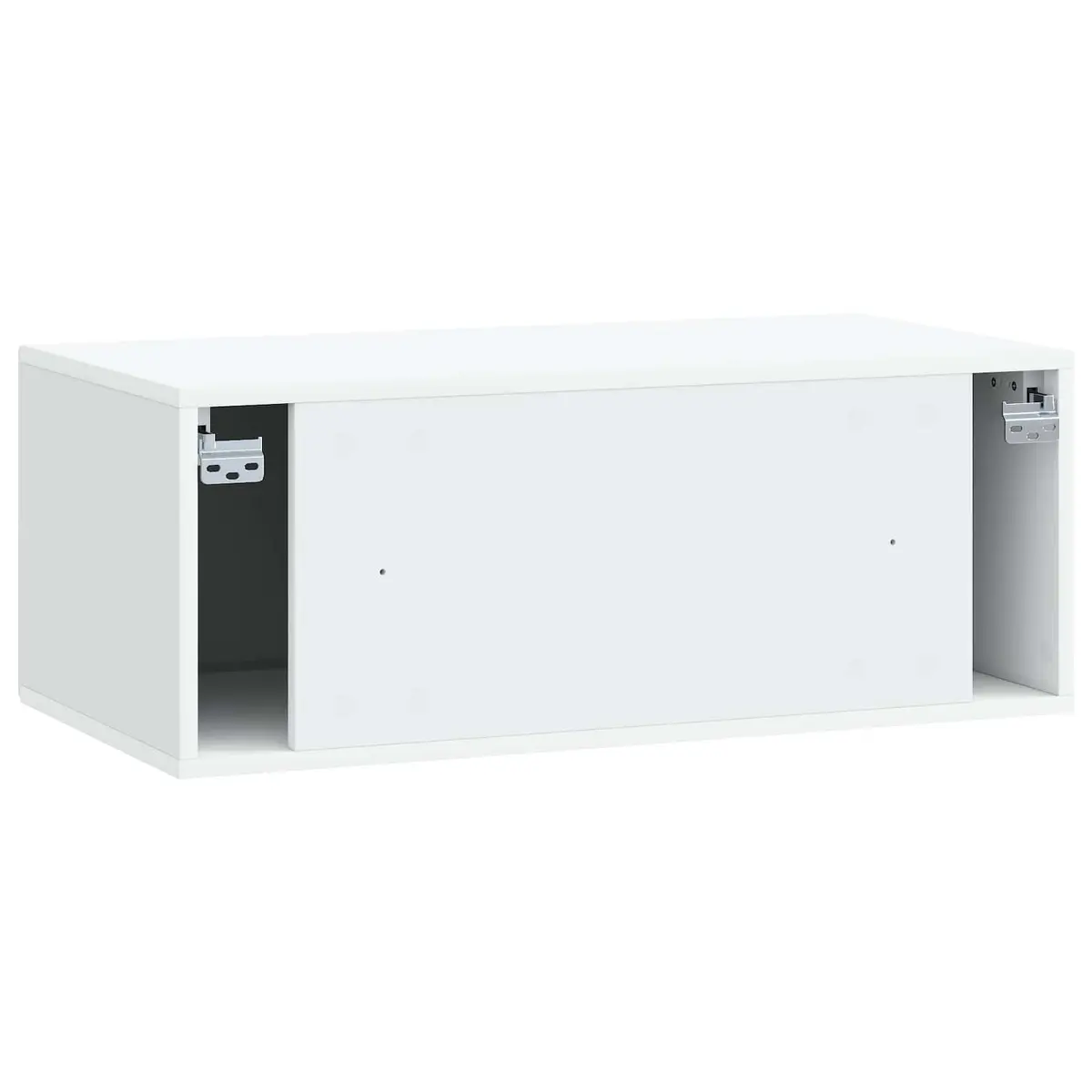 Wall-Mounted TV Cabinet Minimalist Space-Saving 78.5cm White Engineered Wood