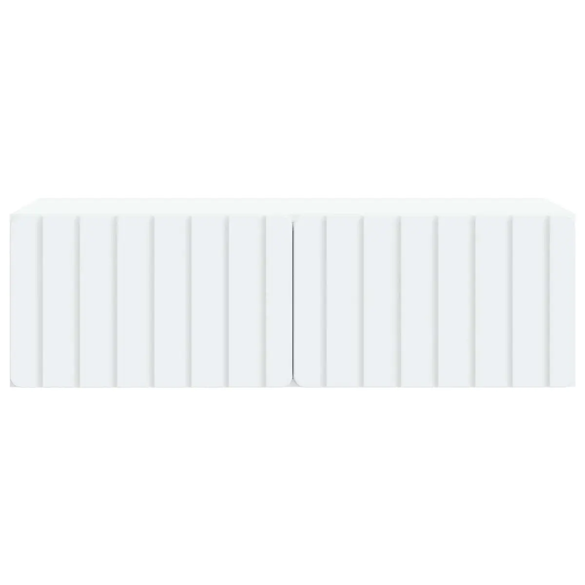 Wall-Mounted TV Cabinet Space-Saving 98x41x30cm White Modern Storage Unit