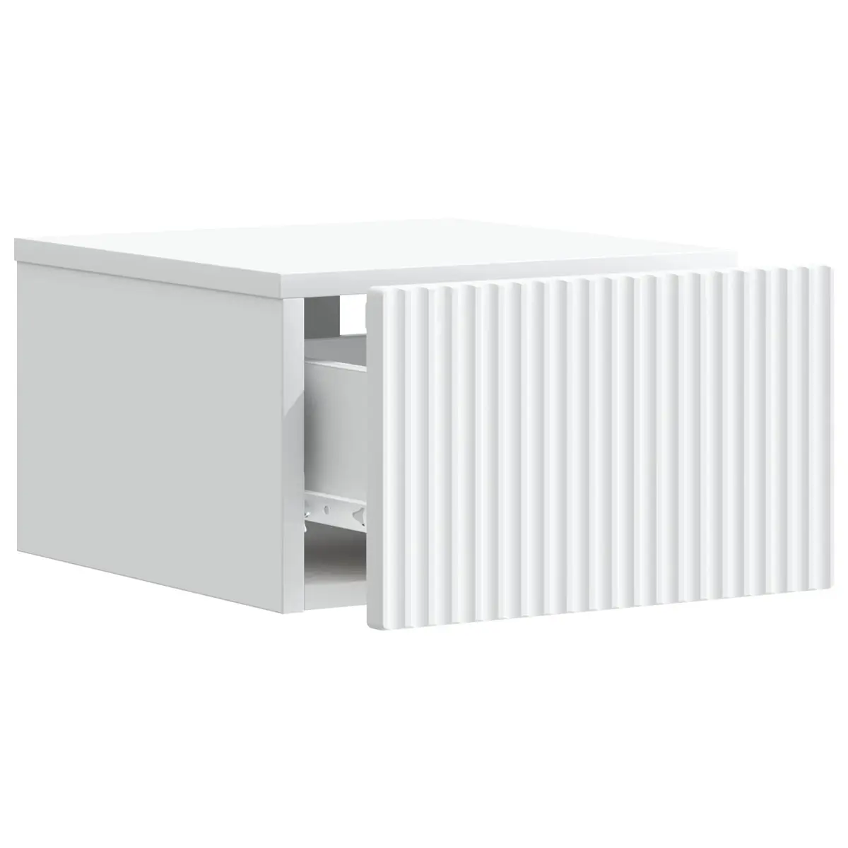 Wall-Mounted Bedside Cabinet Space-Saving White 33x34.5x20cm