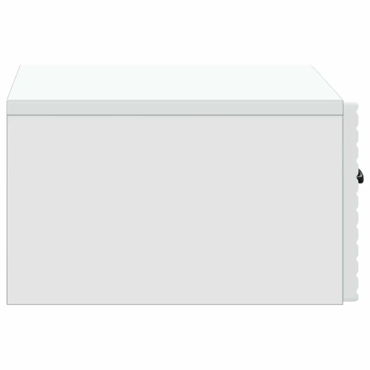 Wall-Mounted Bedside Cabinet Modern Storage Furniture Multiple Drawers White 49 x 34.5 x 20 cm