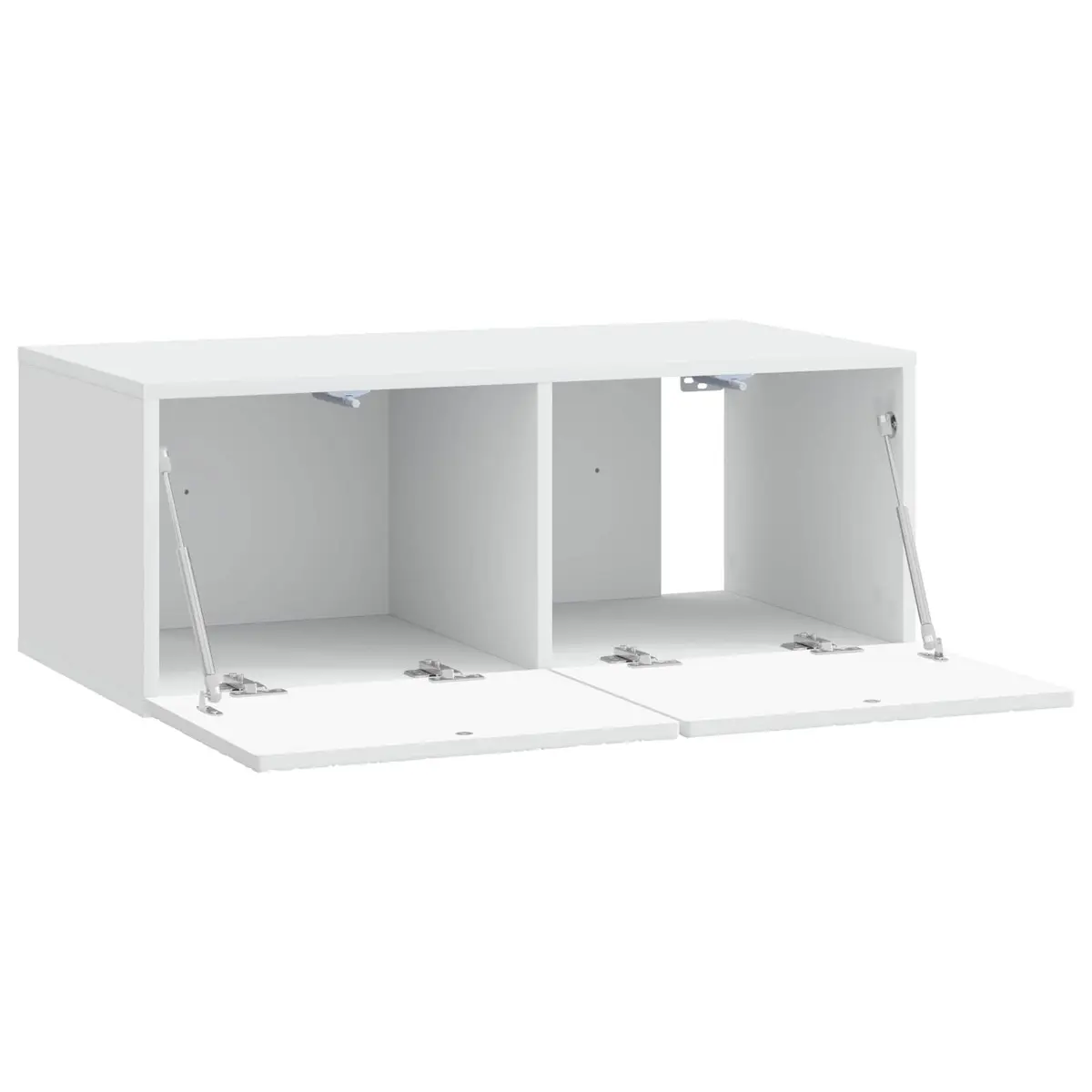 Wall-Mounted TV Cabinet 78.5 x 41 x 30 cm White Storage Unit Living Room
