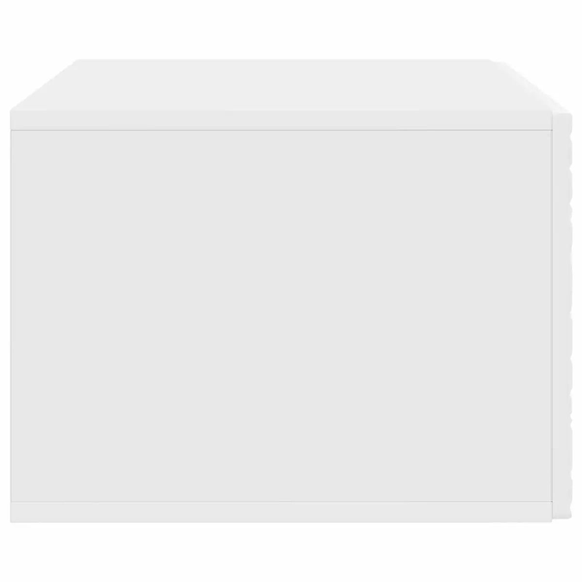 Wall-Mounted TV Cabinet Space Saving 78.5 x 31 cm White Engineered Wood Storage Unit