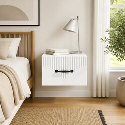 Wall-Mounted Bedside Cabinet with Modern Design