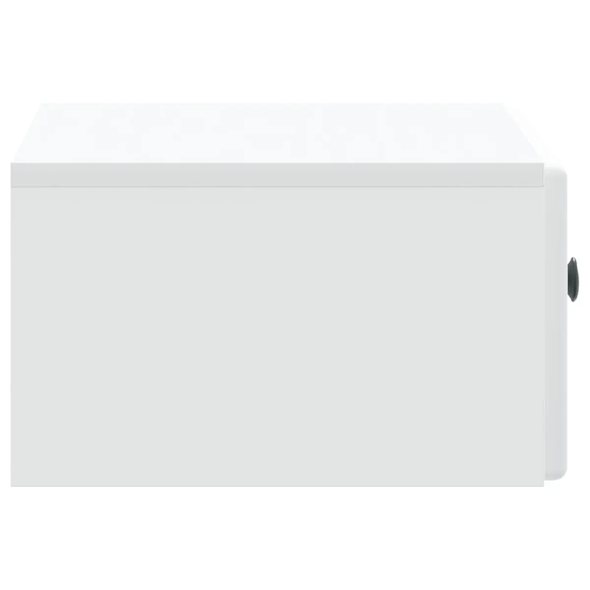 Wall-Mounted Bedside Cabinet Modern Compact White Drawer Shelf