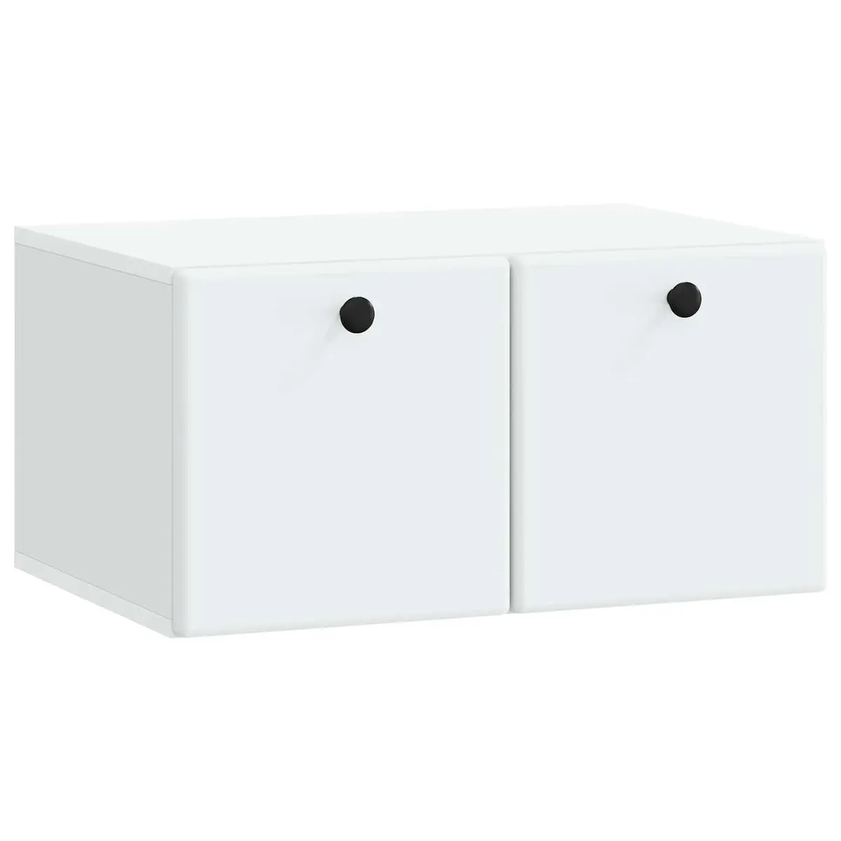 Wall-Mounted TV Cabinet Compact Storage Unit 59.5cm White