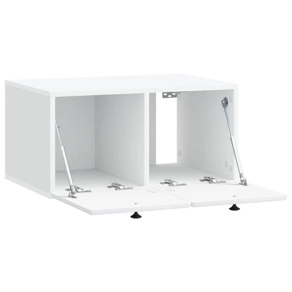 Wall-Mounted TV Cabinet Compact Storage Unit 59.5cm White