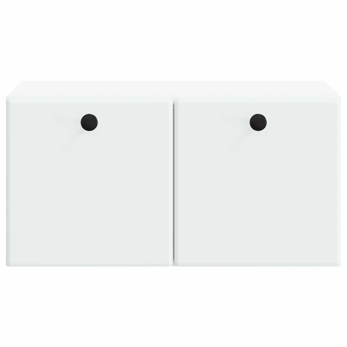 Wall-Mounted TV Cabinet Compact Storage Unit 59.5cm White
