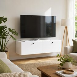 Wall-Mounted TV Cabinet 98 x 41 x 30 cm in White