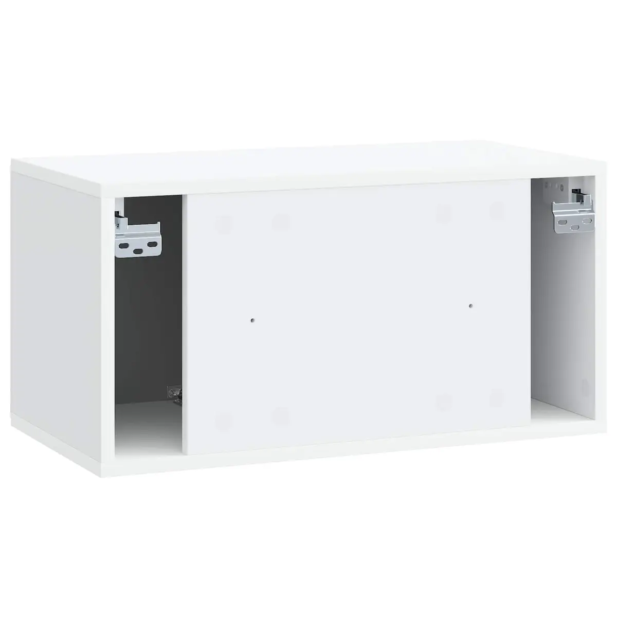 Wall-Mounted TV Cabinet Compact White Engineered Wood 59.5 x 31 x 30 cm