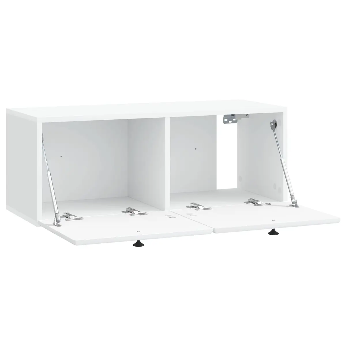 Wall-Mounted TV Cabinet Space-Saving 78.5 x 31 x 30 cm White Engineered Wood Storage Unit